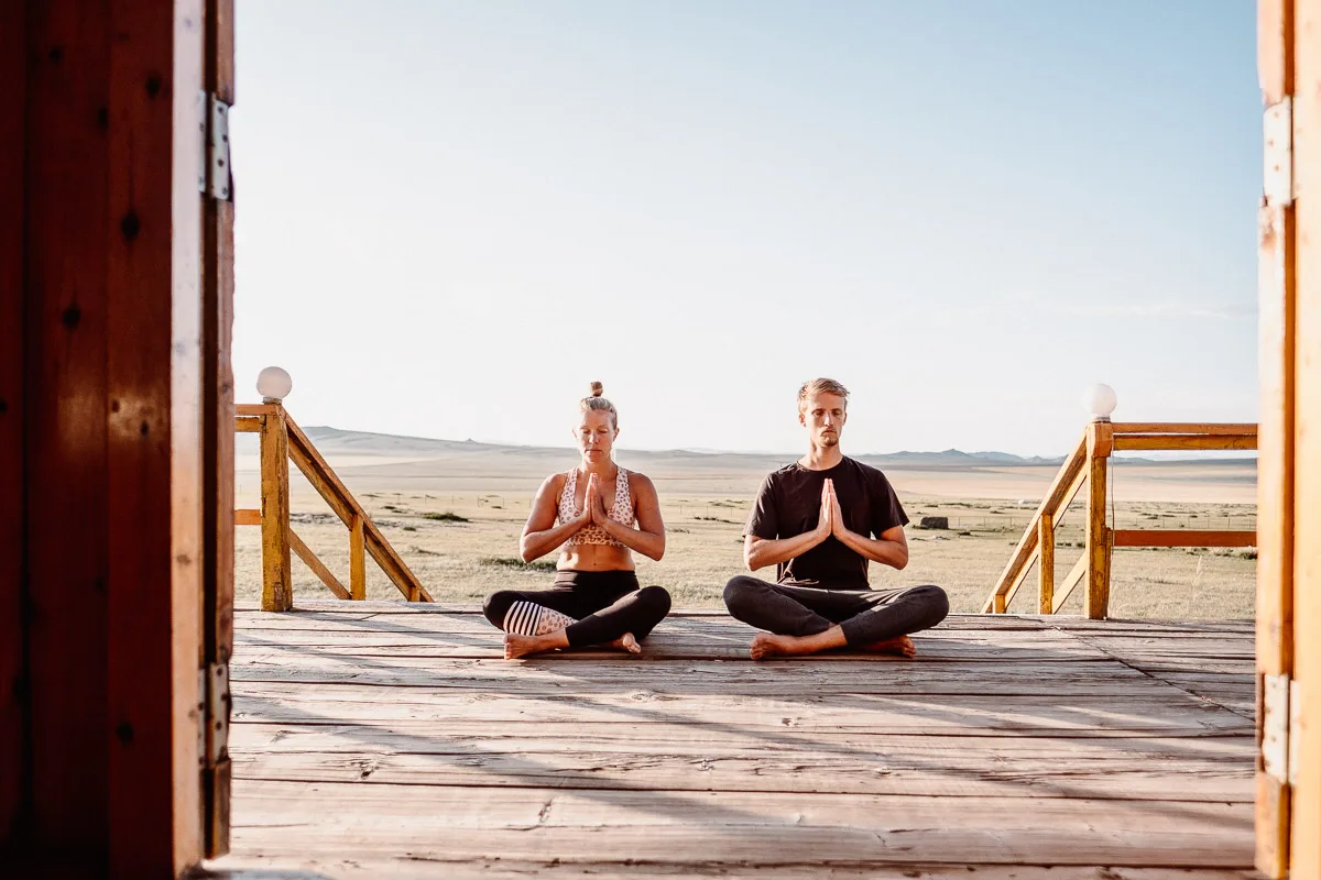 Meditation retreat in der Mongolei